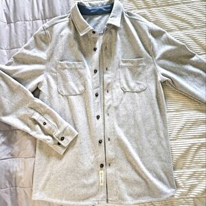 Laguna Men's Gray Button-Up Shacket. Size S